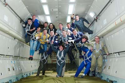 Second parabola in a Zero-G flight is always the lined-up group - Star City - Russia / Die zweite Parabel in einem Zero-G Flug ist meistens die Gruppenlinie - Star City - Russland - 2016