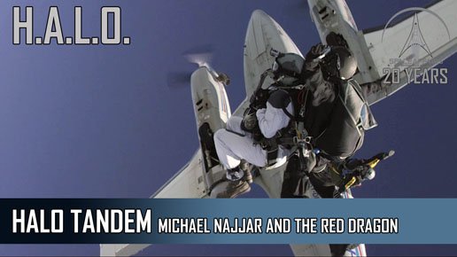 HALO Tandem 30,000+ feet - Michael Najjar's jump with the Dragon